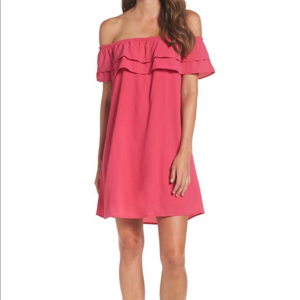 Off-the-Shoulder Ruffle Dress